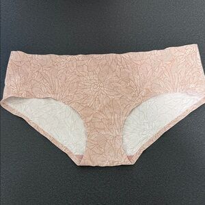 Pink Leaf Patterned Women's Underwear